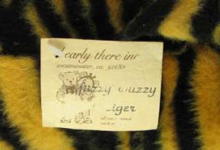   Spiegel Artist Teddy Bear Fuzzy Wuzzy Tiger Adorable 13 Tall  
