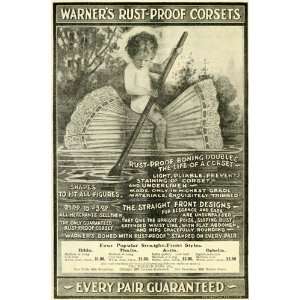  1901 Ad Warner Rustproof Corsets Victorian Undergarments 