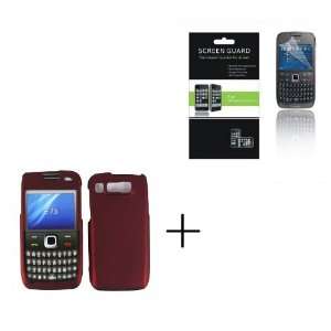 NOKIA MYSTIC E73 Red Rubberized Hard Protector Case + Screen Protector