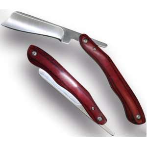 Straight Razor Hardwood Pakka Stainless Steel Blade