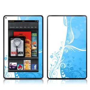Blue Crush Design Protective Decal Skin Sticker for  Kindle Fire 