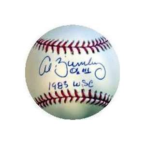  Al Bumbry Autographed Baseball Inscribed 1983 WS Champs 