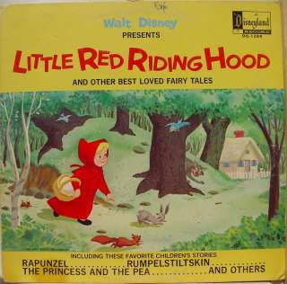 WALT DISNEY little red riding hood LP vinyl DQ 1284 VG   