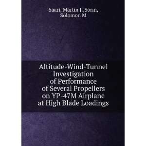  Altitude Wind Tunnel Investigation of Performance of 