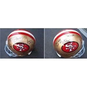  San Francisco 49ers Legends Signed Helmet (Walsh, Montana 