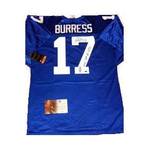 Plaxico Burress Autographed New York Giants NFL Jersey  