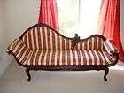 WOW Chippendale Victorian style fainting sofa and matching chair 