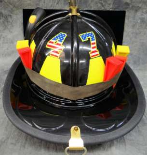   Firemans Helmet   Black Never used Mfg. Date 7/21/2010 WOW  