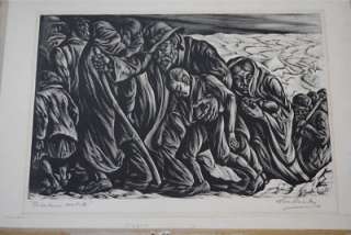   1890 1968 image size about 10 5 x 14 75 framed 22 x 18 woodcut on wove