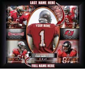  Personalized Tampa Bay Buccaneers Action Collage Print 