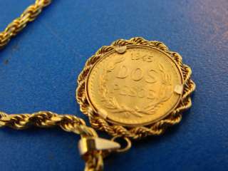 VTG Mens Gold Coin Tie Tack Not Scrap 10K 14K Jewelry Chain 1945 