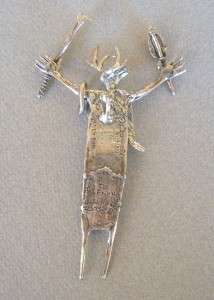 Bill Worrell sterling Silver Shaman pendant sterling Silver 4 inches 