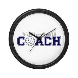 Volleyball Coach II Sports Wall Clock by 