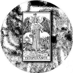  Playing Cards Tarot Card Temperance 2.25 inch Large Round 