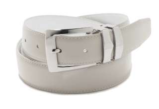 Genuine Leather Belt Off White Removable Buckle NEW  