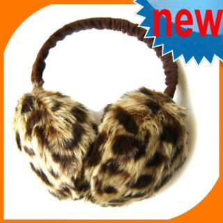 Leopard Print Earmuffs Ear warmers muffs earlap women  