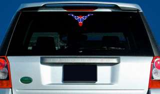 longhorn shaped Rebel Flag Sticker   confederate flags  
