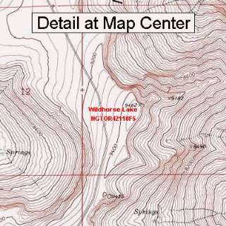  USGS Topographic Quadrangle Map   Wildhorse Lake, Oregon 