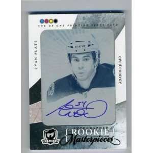  2010 11 The Cup RC Masterpieces Adam McQuaid Auto 1/1 