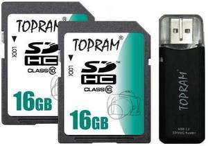   16GB SD x 2pcs  32GB SDHC SD Camera Memory Card Class 10 +R3  