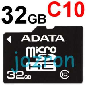 ADATA 32GB 32G Micro SDHC Card+Adapter T Flash Class 10  