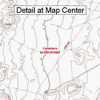  USGS Topographic Quadrangle Map   Candelaria, Nevada 