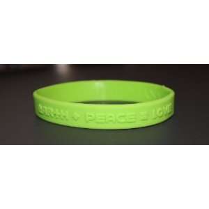   Wristband earth+peacelove for kids, teens, unisex 