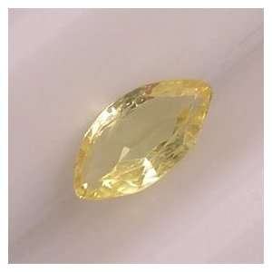 Sapphire, Loose Yellow, .39ct. Natural Genuine, 7x4mm 
