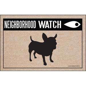  Chihuahua Neighbor Watch Doormat Patio, Lawn & Garden