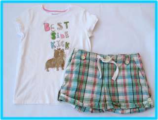 Gap Kids Woodstock Line Top Shorts Outfit Size 10 PLUS 8 PLUS Girls L 
