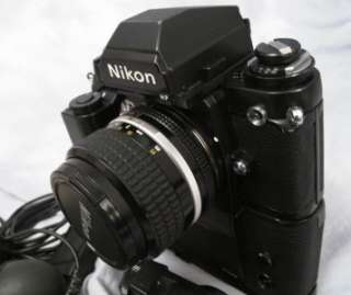 Nikon F3 HP Film SLR Camera+MD4 Motor Drive+Accessories 35mm film 
