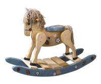 Amish Wooden Hand Painted Sports Rocking Horse NEW