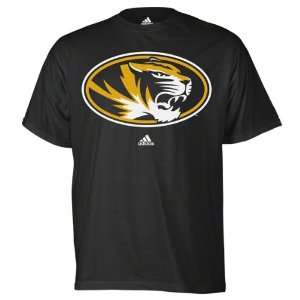    Missouri Tigers Black adidas Strong Logo T Shirt