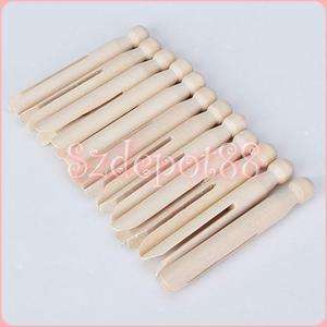 Lot Wooden Dolly Pegs Wood Doll Peg Clothes Pins Washing Hanging Craft 