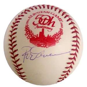  Rod Carew Autographed Ball   50th Anniversary AllStar Game 