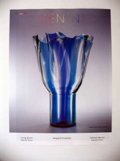 Venini Timo Sarpaneva Design Kukinto Vase 1999 print Ad  