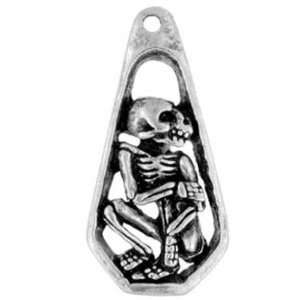  Safe Pewter Skeleton Charm Jewelry