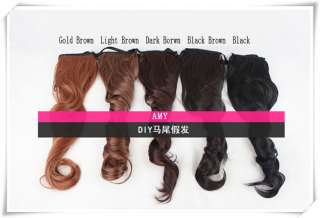   women long wavy brown party hair wig b04 specification the size