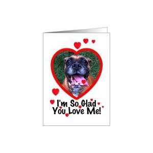  Be My Valentine Greeting With Boxer Dog Card Health 