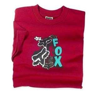  Fox Racing Youth Stacks T Shirt   Youth Large/Red 