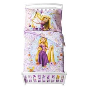 Disney Rapunzel Girls Bed 4 Piece Bedding Sheet Set  