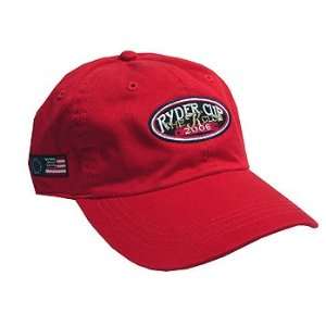  2006 Ryder Cup Ahead Oval Applique Red Cap Sports 