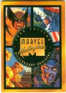 1994 MARVEL MASTERPIECES GOLD FOIL SIGNATURE CARD SET 94 UNIVERSE 