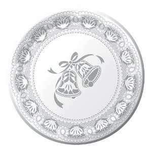  Wedding Bells Paper Luncheon Plates Health & Personal 