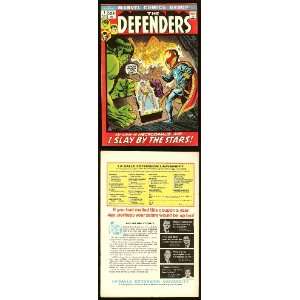   1972 Marvel Comics Defenders #1 High Grade Comic Book 