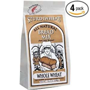 Sturdiwheat All Natural Bread Mix, Whole Wheat, 19 Ounce Package (Pack 