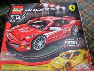 Lego 8143 Racers Ferrari 117 F430 Challenge No decals In BOX  