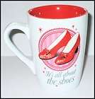 New Wizard of Oz All About the Shoes Ruby Red Slippers Coffee Tea 14oz 