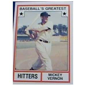  1982 TCMA Greatest Hitters #12 Mickey Vernon Everything 