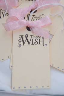 10 Make a Wish Wedding Tree Hanging Tags   Guest Book  